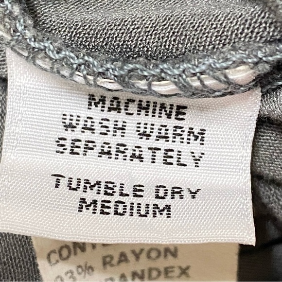 Cut Loose Gray Swing Tunic Dress Large Asymmetrical Lagenlook Boho Minimalist - Picture 7 of 8